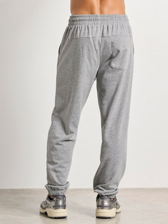 Pantaloni de trening cu Elastic Melange Gray
