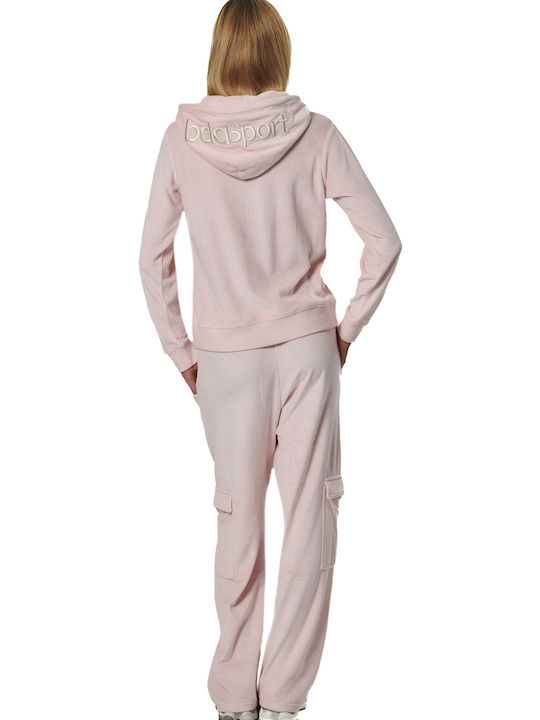Sweatpants Wide Velvet Pink