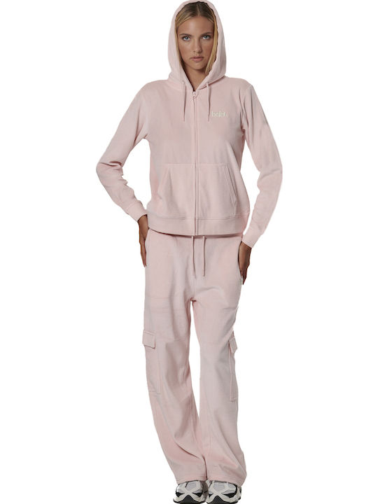 Sweatpants Wide Velvet Pink