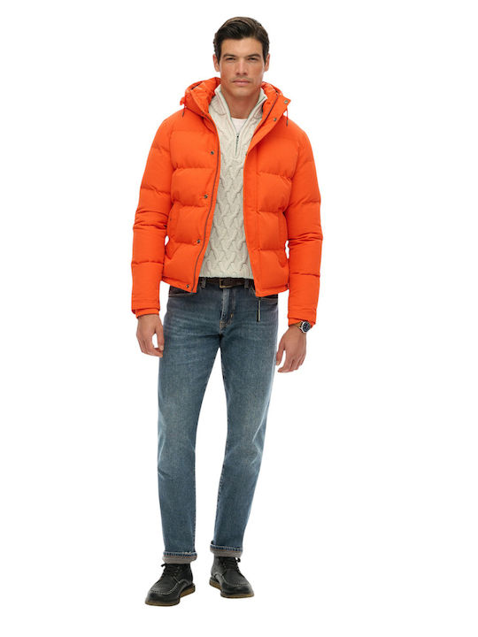 Everest Short Jacket Puffer Orange