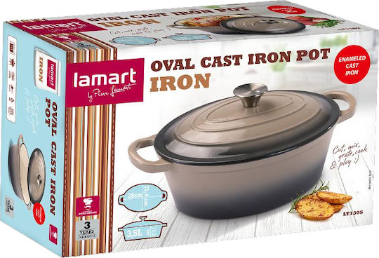 Lamart Gusseisen-Niederländischer Ofen 3,5 l Lamart Gusseisen-Niederländischer Ofen 3,5 l