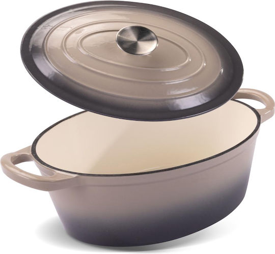 Lamart Dutch Oven Oval Cast Iron 28x11.2cm 1pcs