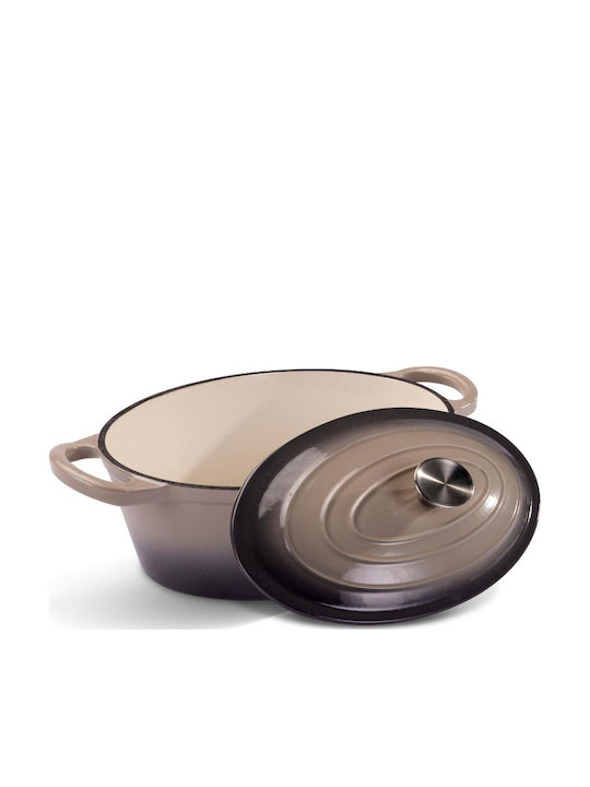 Lamart Dutch Oven Oval Cast Iron 28x11.2cm 1pcs