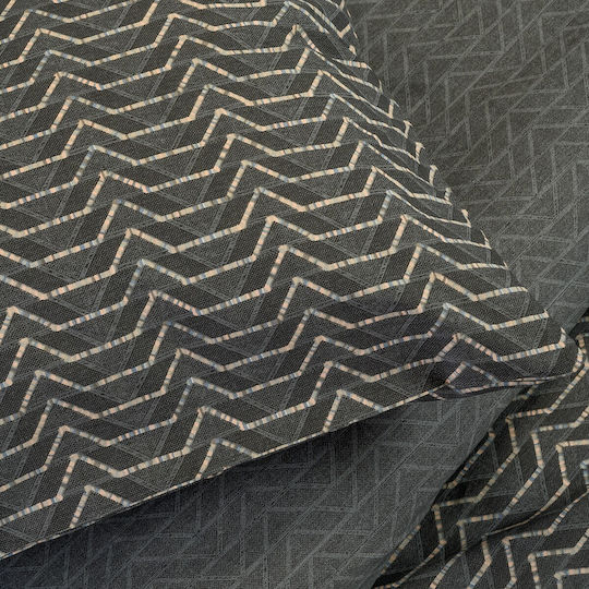 Melinen Duvet Cover Cotton Queen 225x245 Paris Anthracite