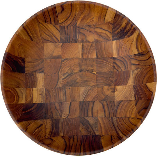 Teak Wonder Salatschüssel Hölzernes Braun 35x35x15cm 1Stück