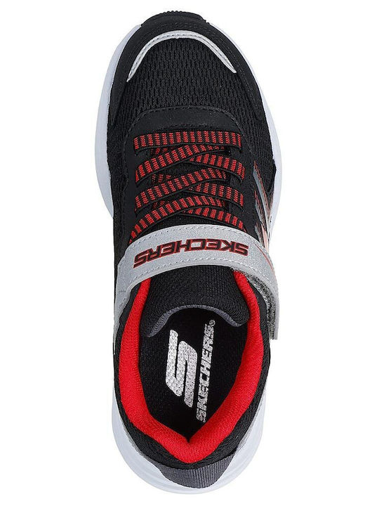 Microspec Kinder Sneakers mit Klettverschluss Schwarz