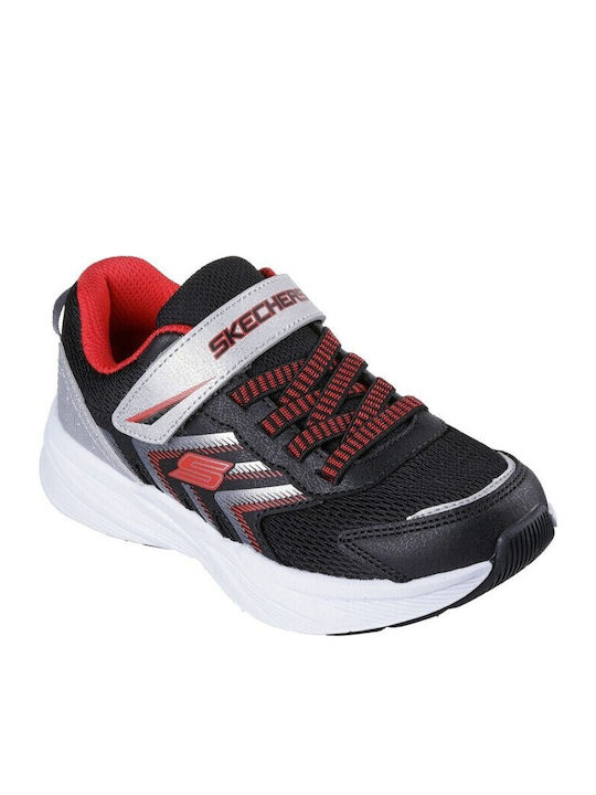 Microspec Kinder Sneakers mit Klettverschluss Schwarz