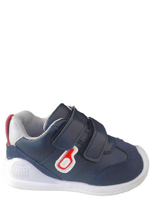Παιδικά Sneakers με Σκρατς Navy Μπλε