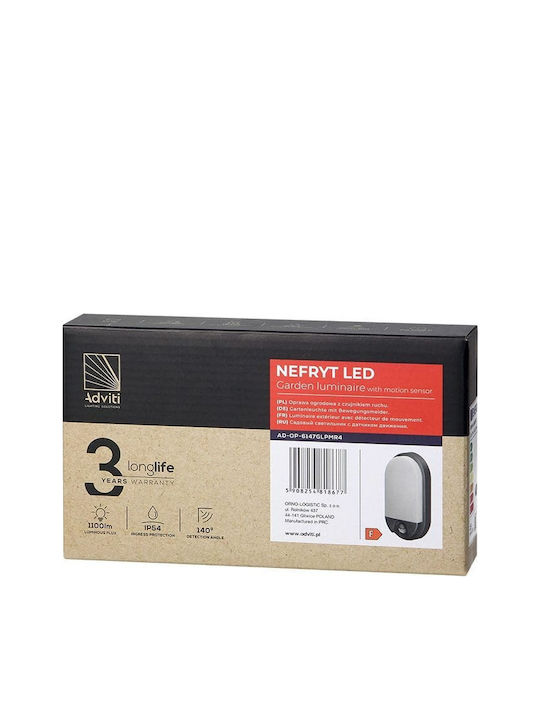 Redled Стенно Външно Плафонно Осветление LED IP54 15W с Естествено бяло Светлина 11.9x21.2x4.4εκ.