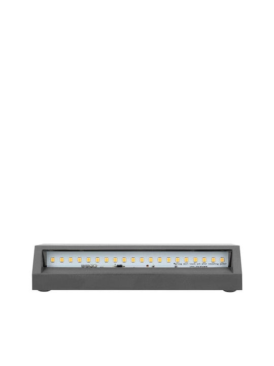 Redled Стенно Външно Плафонно Осветление LED IP65 3W с Естествено бяло Светлина 16x3.3x7εκ.
