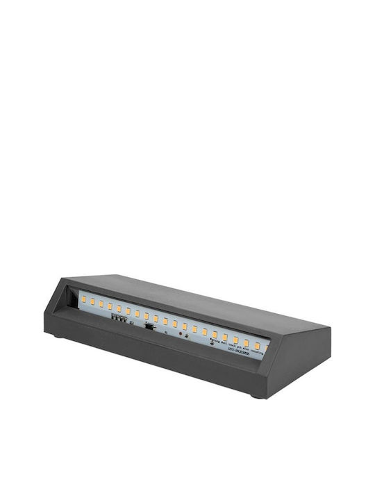 Redled Стенно Външно Плафонно Осветление LED IP65 3W с Естествено бяло Светлина 16x3.3x7εκ.