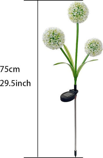 Solar Light Flower with Warm White Light 3000K