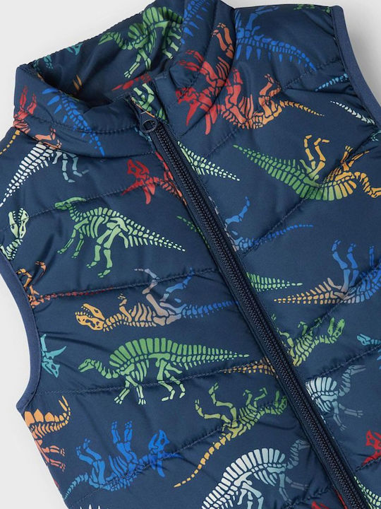 Kids' Casual Jacket Sleeveless Dark Blue