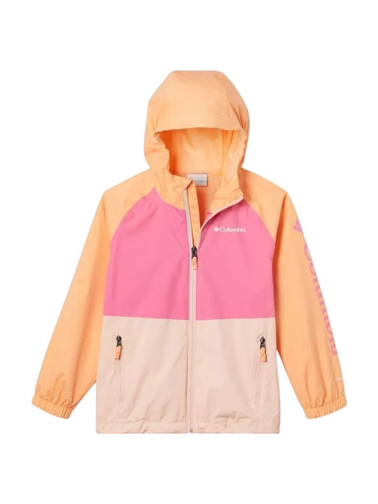 Kids' Casual Jacket Short with Hood Orange DALBY SPRINGS
