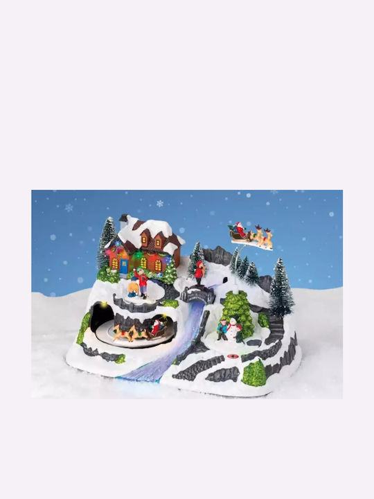 Kaemingk Christmas Illuminated Decorative Village 31x27.5x20cm.
