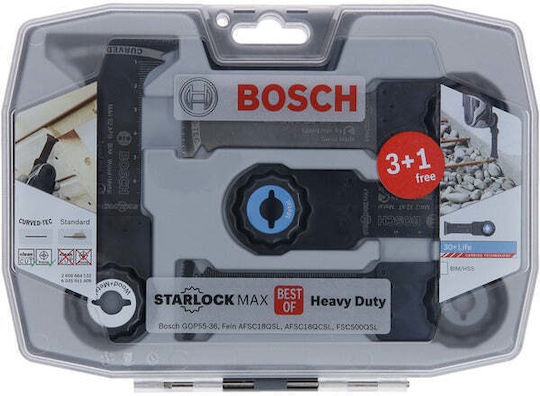 Bosch Starlock Best Of Heavy Duty Λάμες Πολυεργαλείων 4τμχ 2608664132