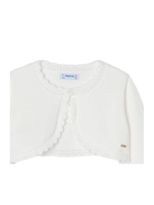 Kids Bolero Cotton Ecru