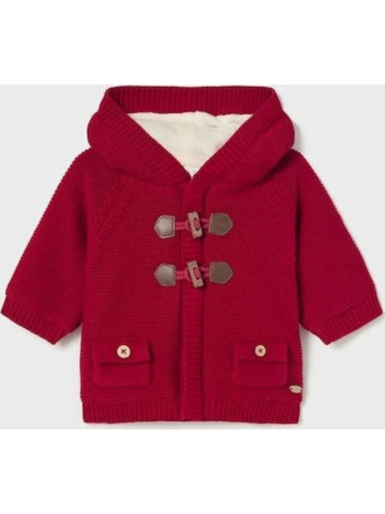 Kids Cardigan Cotton with Hood Bright Azure