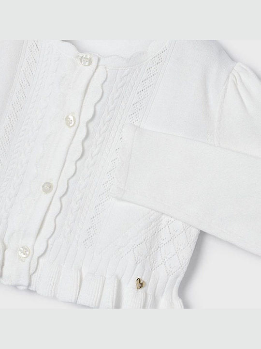 Kids Cardigan Cotton Ecru