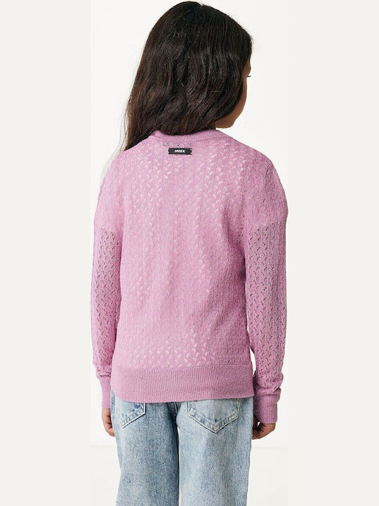 Kinderstrickjacke Gestrickt Lilac