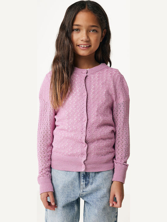 Kinderstrickjacke Gestrickt Lilac