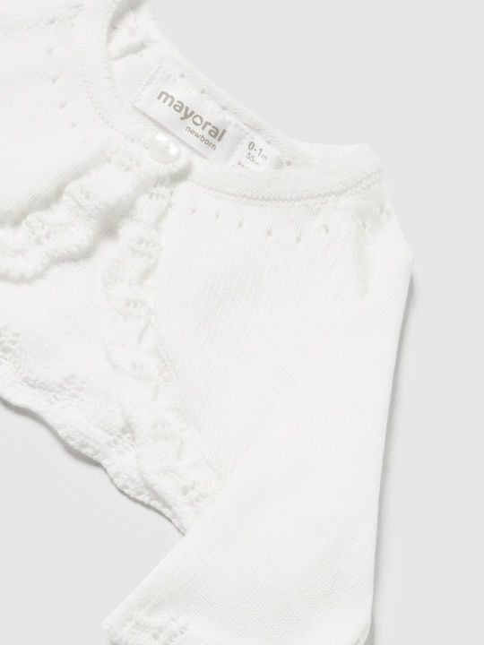 Kids Bolero Cotton Ecru
