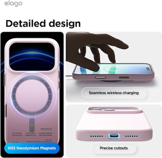 Elago Back Cover Σιλικόνης Λιλά (iPhone 17 Pro Max)