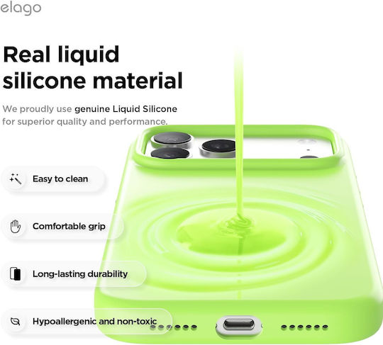 Elago Back Cover Silicone Green (iPhone 17 Pro Max)