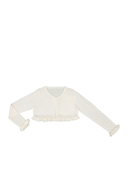 Cardigan pentru copii Tricotat Ecru