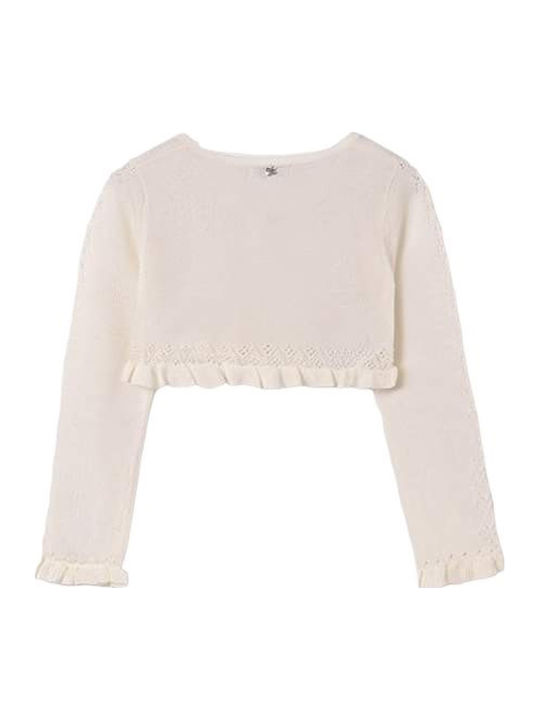 Cardigan pentru copii Tricotat Ecru