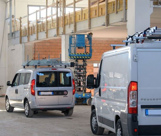 Menabo Bare de Acoperiș Aluminiu 140cm. pentru Opel Vivaro 2014-2018 (Set cu picioare)