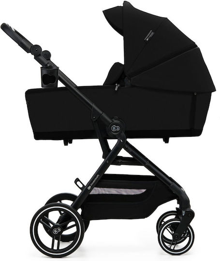 Kinderkraft Yoxi Reglabil 2 în 1 Cărucior pentru copii Potrivit pentru Nou-născut negru pur 11kg