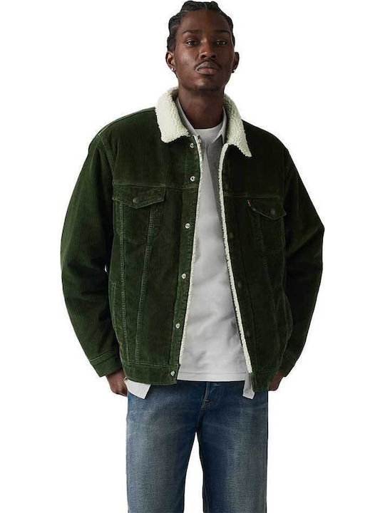 Sherpa Trucker Jacket Green