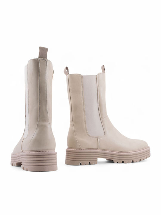 Women's Chelsea Boots Beige