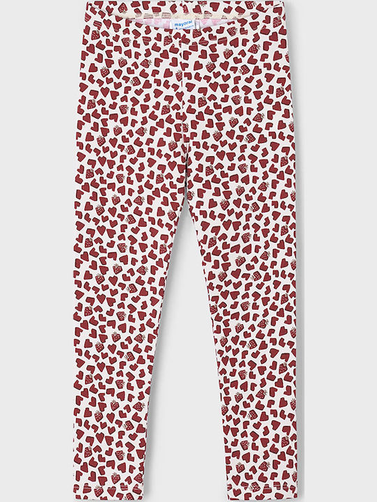 Kinder Leggings Lang Rot Hearts