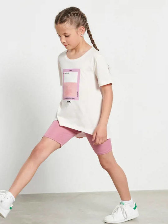 Kinder Leggings Sport Kurz Rosa Innocence