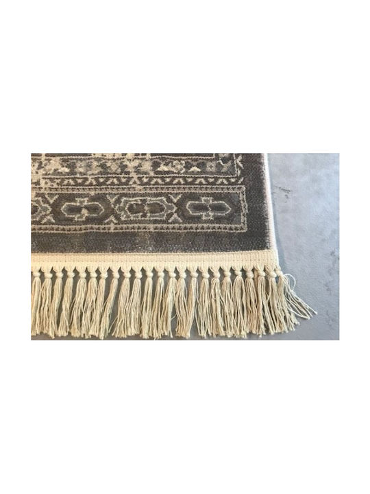 Ragolle Da Vinci Rug Rectangular with Fringes Gray