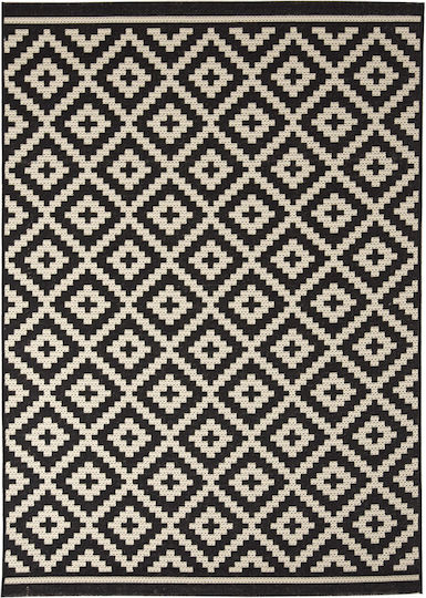 Royal Carpet Flox 721K Χαλί Διάδρομος Καλοκαιρινό Ψάθινο Black 67x240cm
