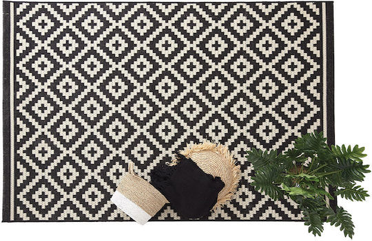 Royal Carpet Flox 721K Χαλί Διάδρομος Καλοκαιρινό Ψάθινο Black 67x240cm