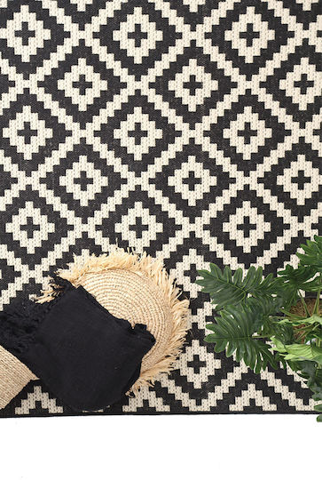 Royal Carpet Flox 721K Teppich Rechteckig Sommer Korbweide Black