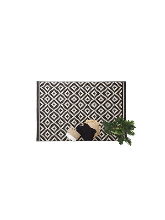 Royal Carpet Flox 721K Χαλί Ορθογώνιο Καλοκαιρινό Ψάθινο Black 140x200cm