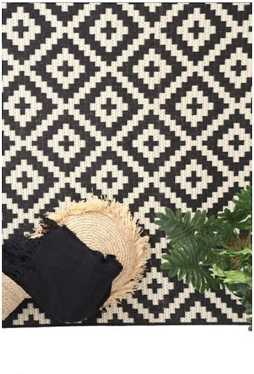 Royal Carpet Flox 721K Килим Правоъгълена Лятно време Слама Черно