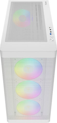 Gamdias Athena M3 Gaming Midi Tower Κουτί Υπολογιστή με Πλαϊνό Παράθυρο και ARGB Φωτισμό Λευκό