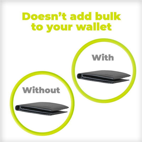 Mobile Origin Wallet Card Θήκη Σιλικόνης για AirTag σε Μαύρο χρώμα