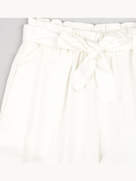 Kids' Fabric Palazzo Pants Ecru