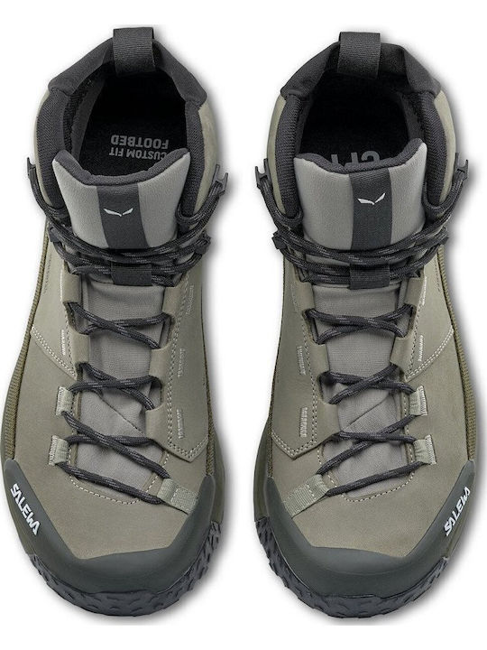 Salewa Puez Leather Ανδρικά Ορειβατικά Μποτάκια Πολύχρωμα