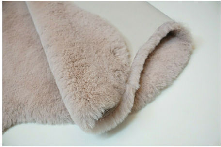 Tzikas Carpets 26163-061 Anti-slip Rug Rectangular Fur Pink
