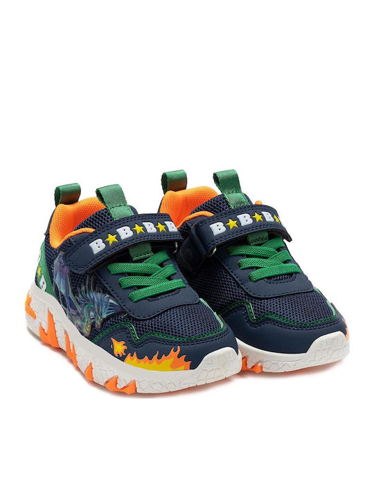 Kids Sneakers with Scratch & Lights Blue