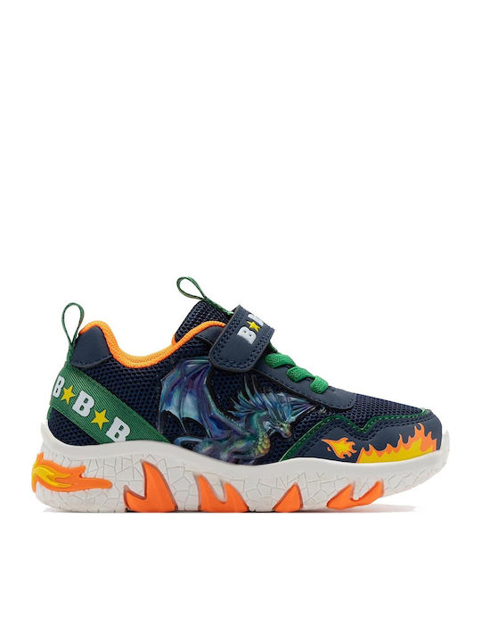 Kids Sneakers with Scratch & Lights Blue