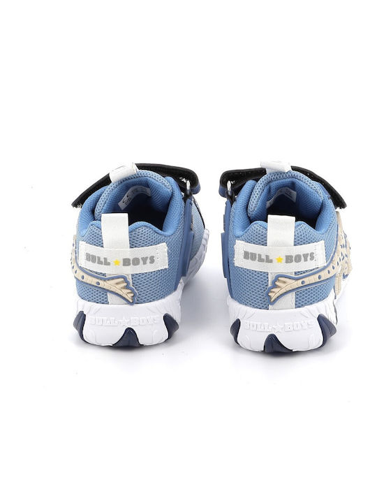 Παιδικά Sneakers με Σκρατς & Φωτάκια Μπλε